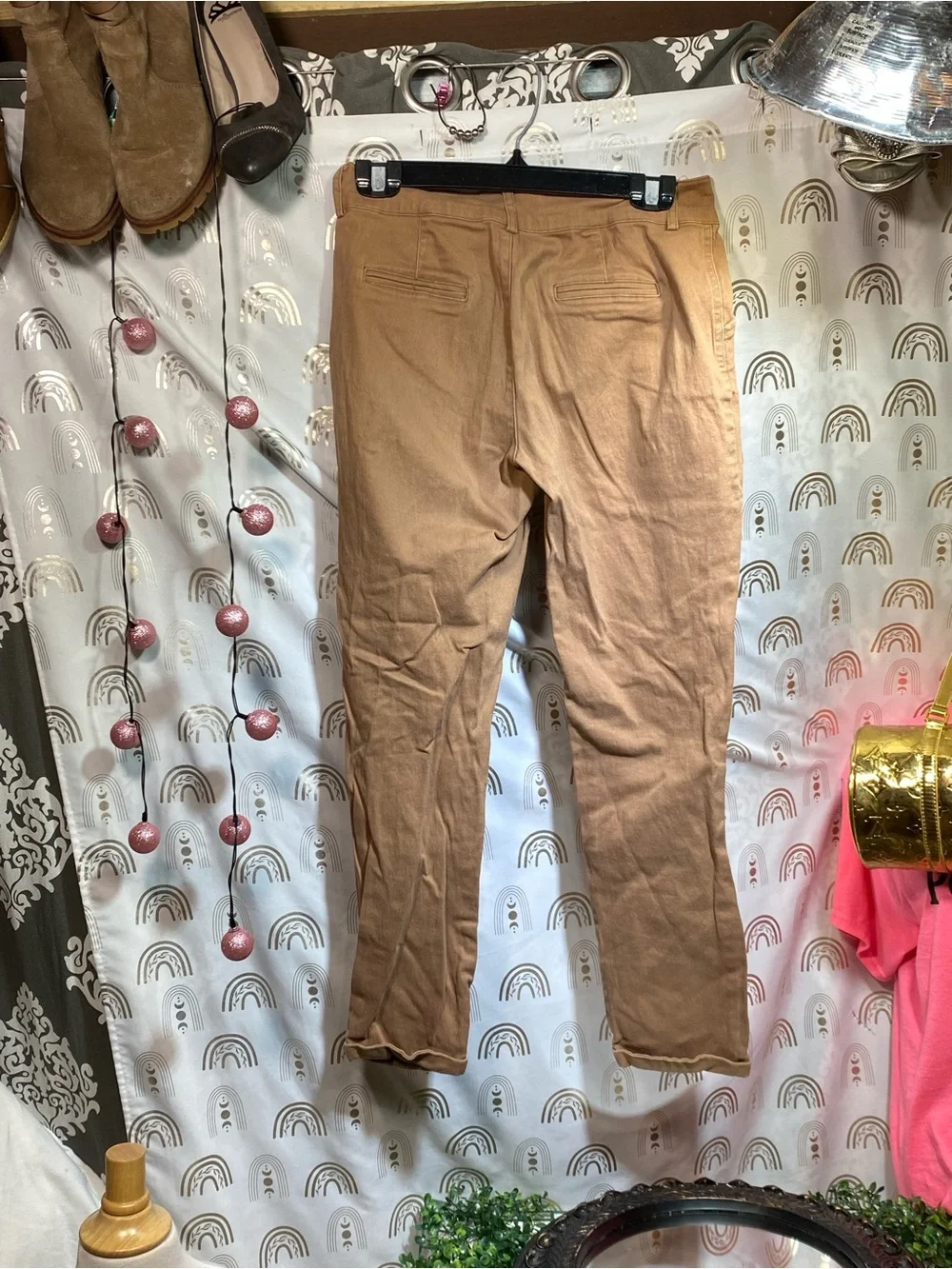 Active USA women’s  Khaki Chino Pants - Tan